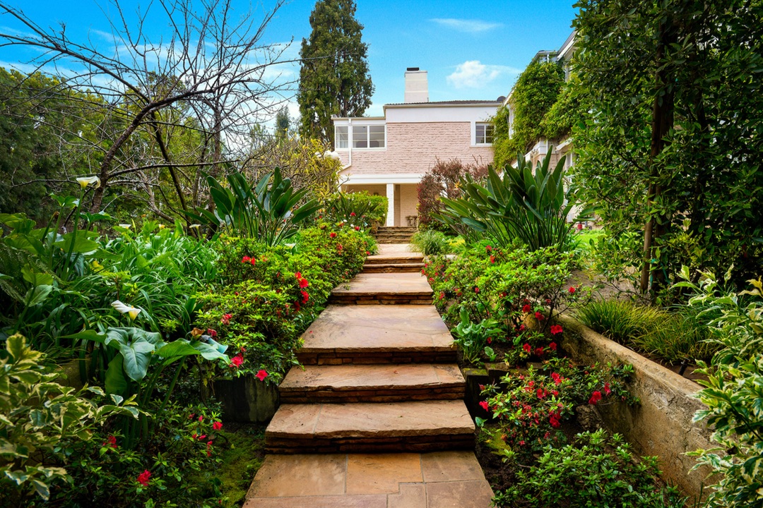 Whoopi Goldberg's Former Home's Outdoor Staircase