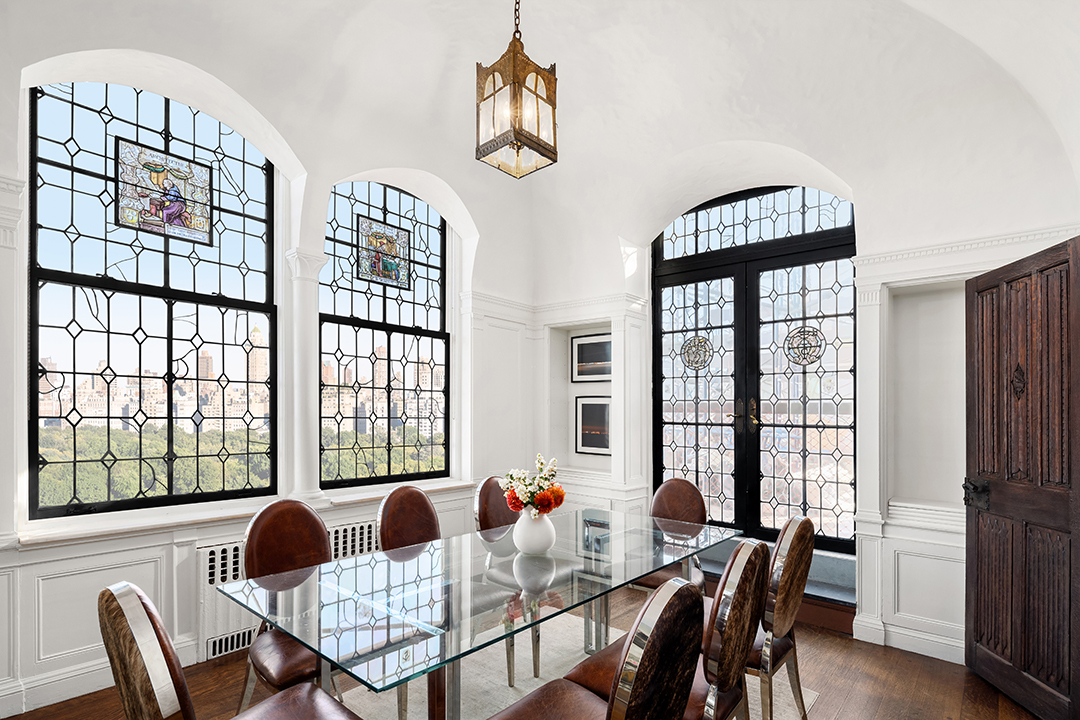 Giorgio Armani NYC penthouse dining room