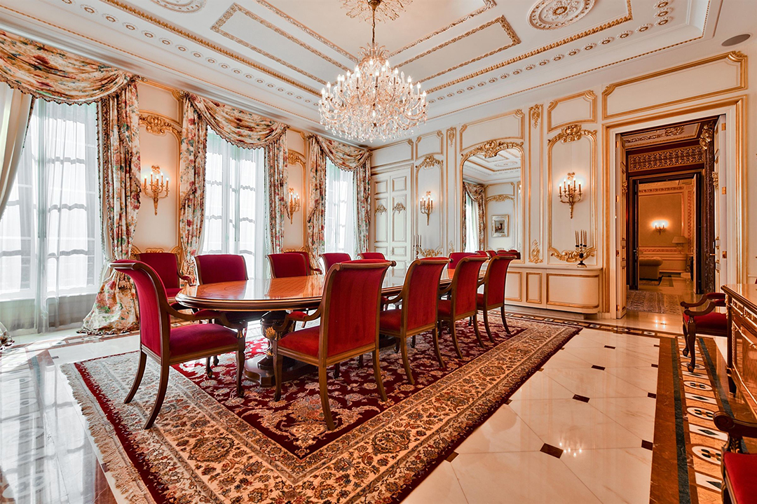 Grand dining room in a Paris Mansion