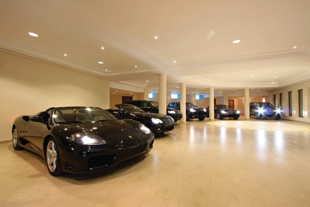 Garage at Mallorca Mansion