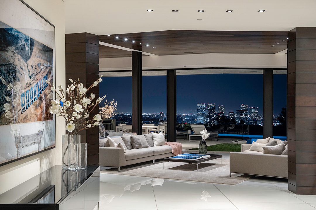 Modern Beverly Hills Home Living Area