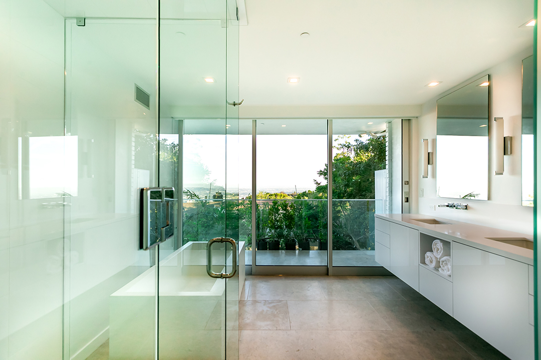 Spacious bathroom in LA