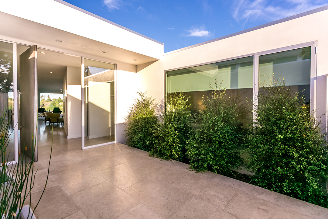 Midcentury modern front entrance