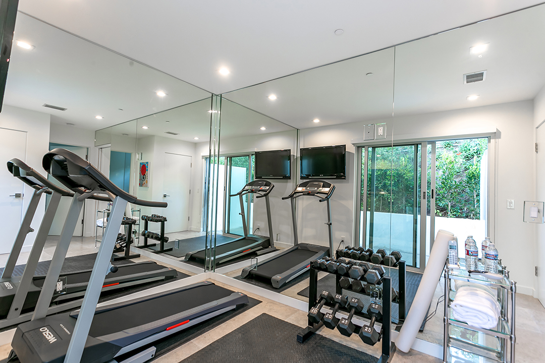 Home gym in LA
