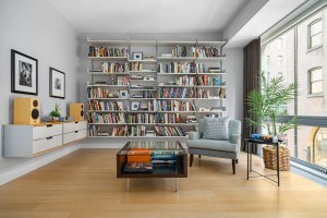 TV-Producer-Posh-Tribeca-Townhouse-Lists-Collister-Street-15M-library