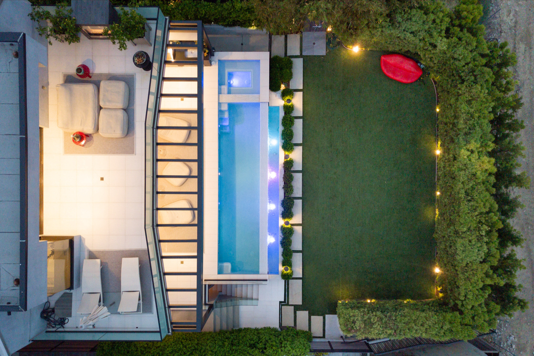 Giada's Swimming Pool Aerial