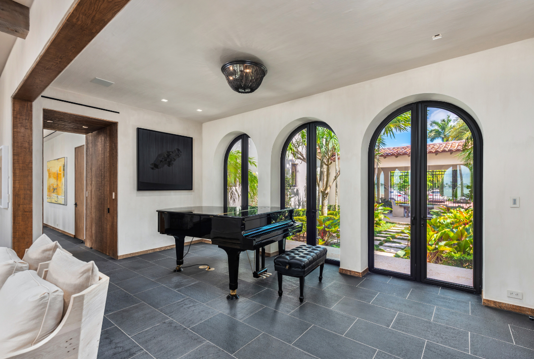 Dwyane Wade's Stunning Miami Mansion Experiences a Price Cut Piano