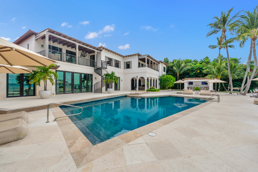 Dwyane Wade's Stunning Miami Mansion Experiences a Price Cut Amazing Pool View