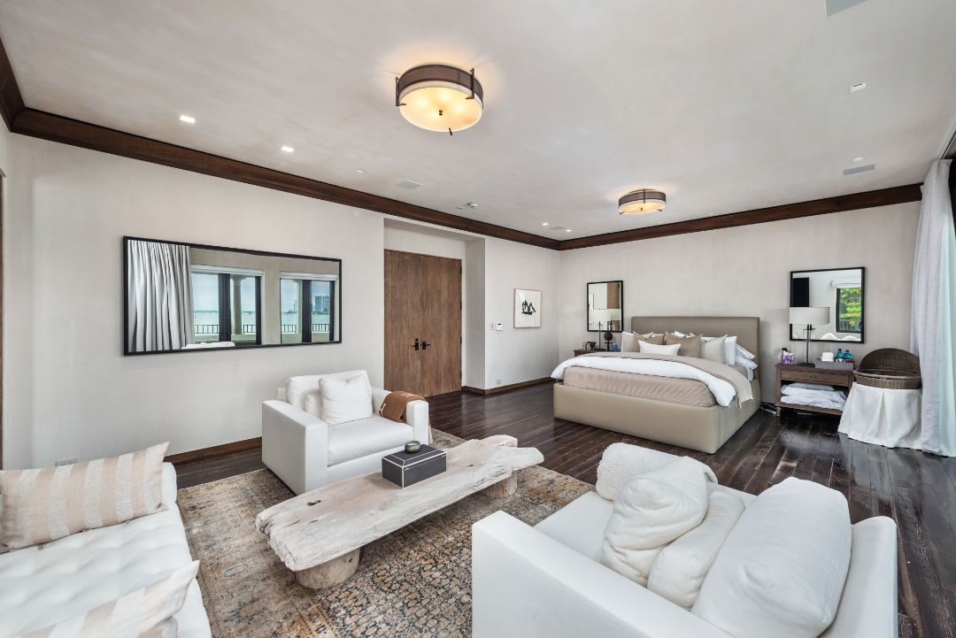 Dwyane Wade's Stunning Miami Mansion Experiences a Price Cut Bedroom