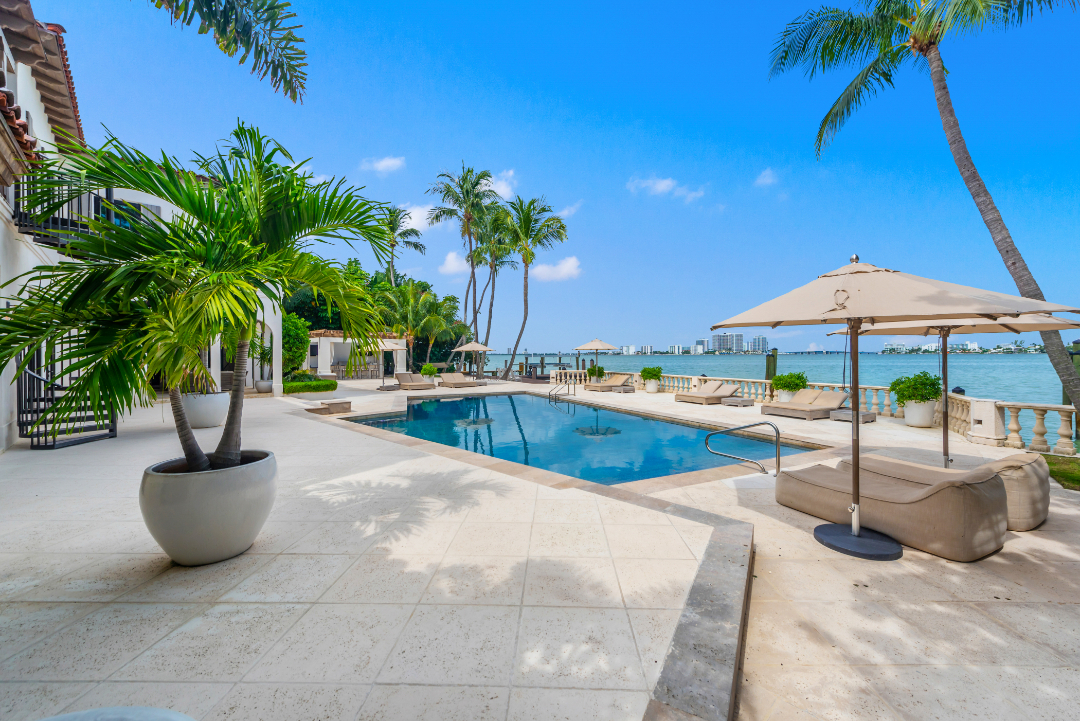 Dwyane Wade's Stunning Miami Mansion Experiences a Price Cut Pool Views