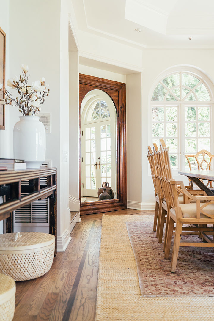 Dining room at a Pacific Palisades home
