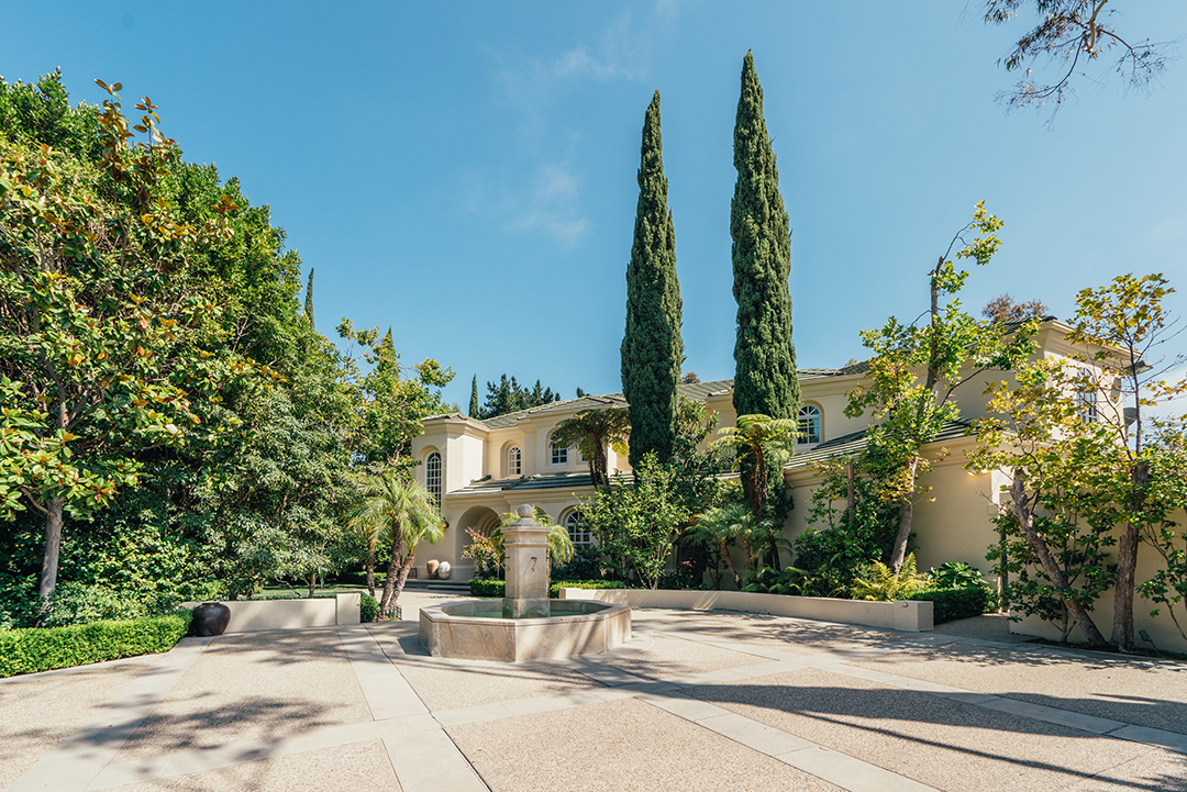 Front Exterior at a Pacific Palisades home