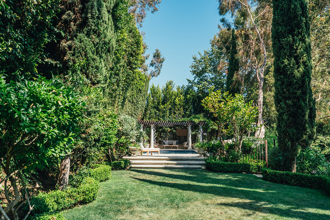 Lawns at a Pacific Palisades home