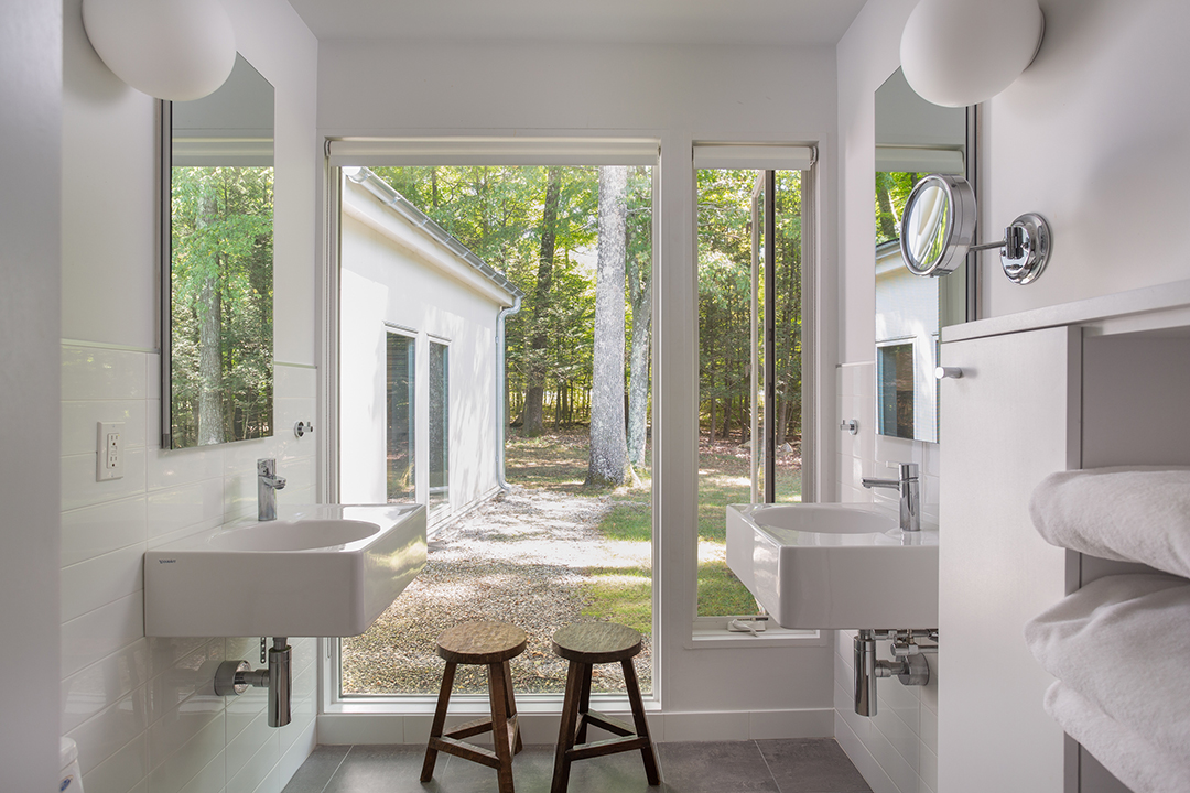 Bathroom in a Midcentury Modern in New Milford