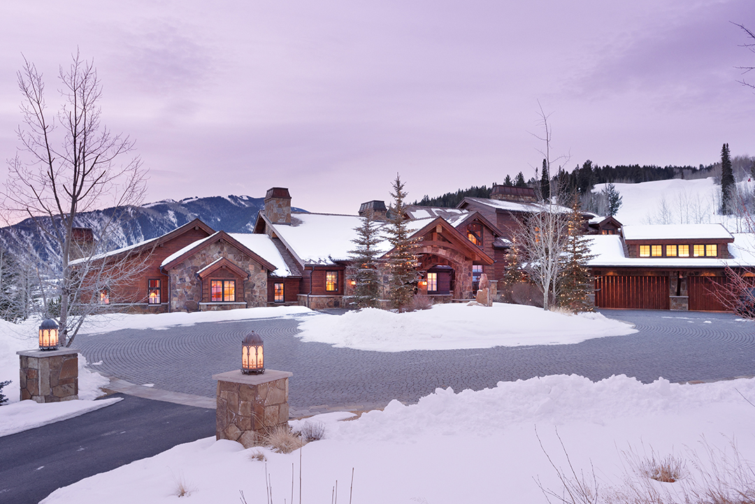 Exterior of a Aspen Winter Home