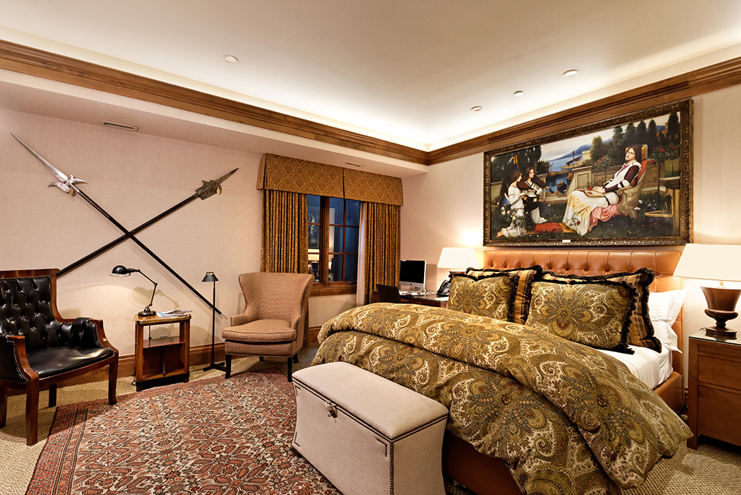 Bedroom at a Aspen Winter Home
