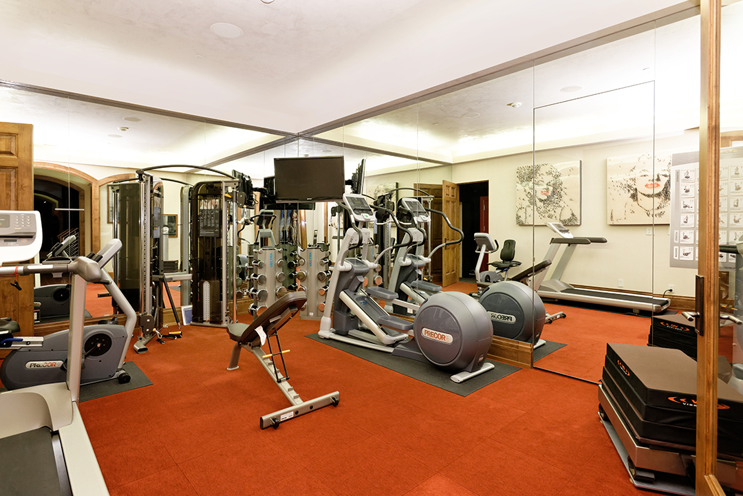 Gym at a Aspen Winter Home