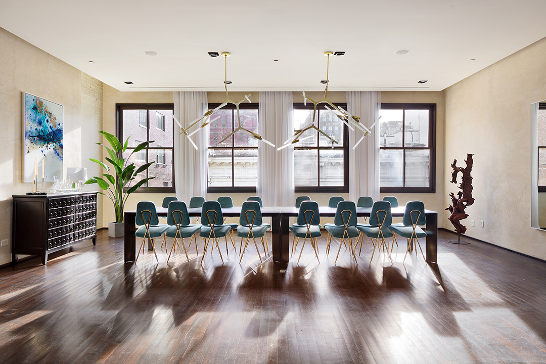 Soho Triplex Penthouse dining room