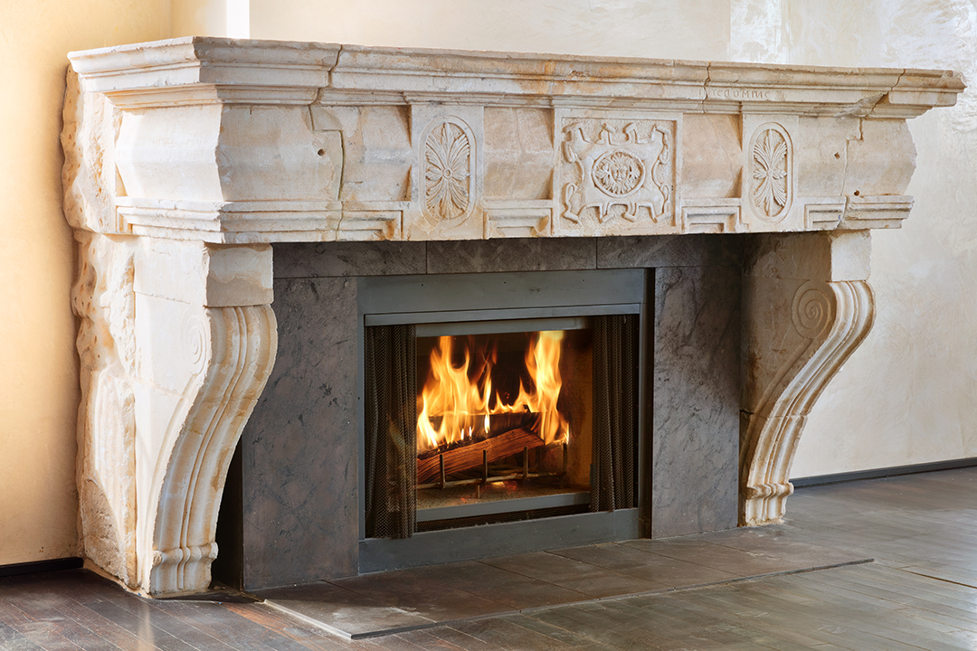 Soho Triplex Penthouse fireplace