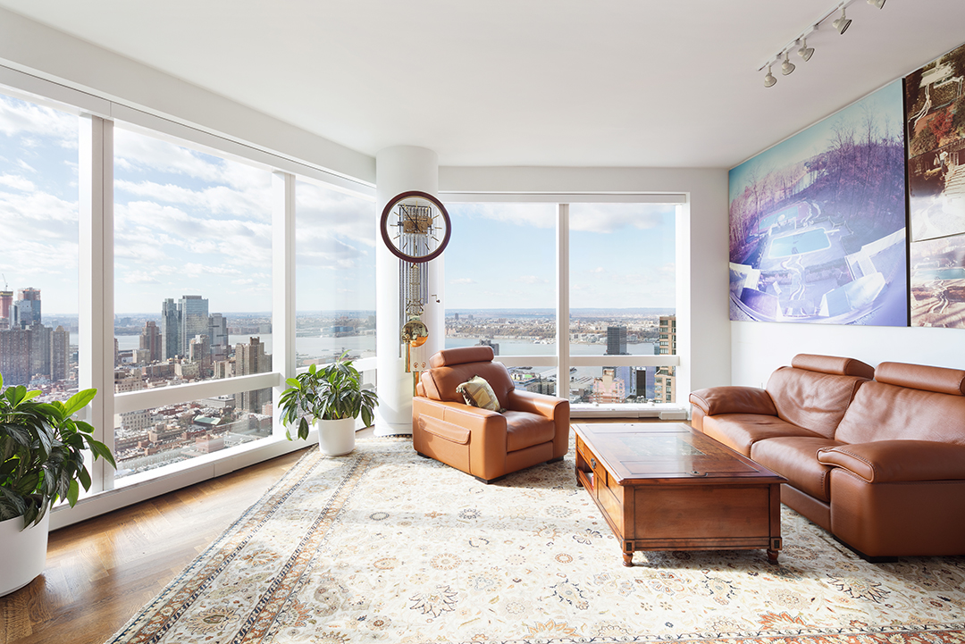 Living Room at Ranan Lurie's Manahttan Condo