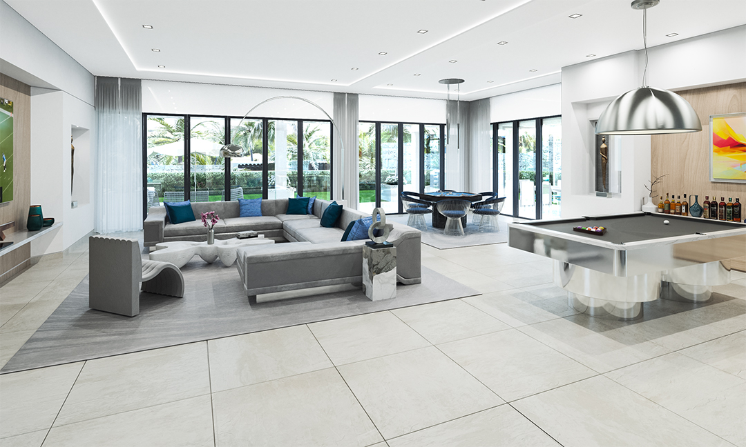 Game room Palm Beach Tiffany & Co Penthouse
