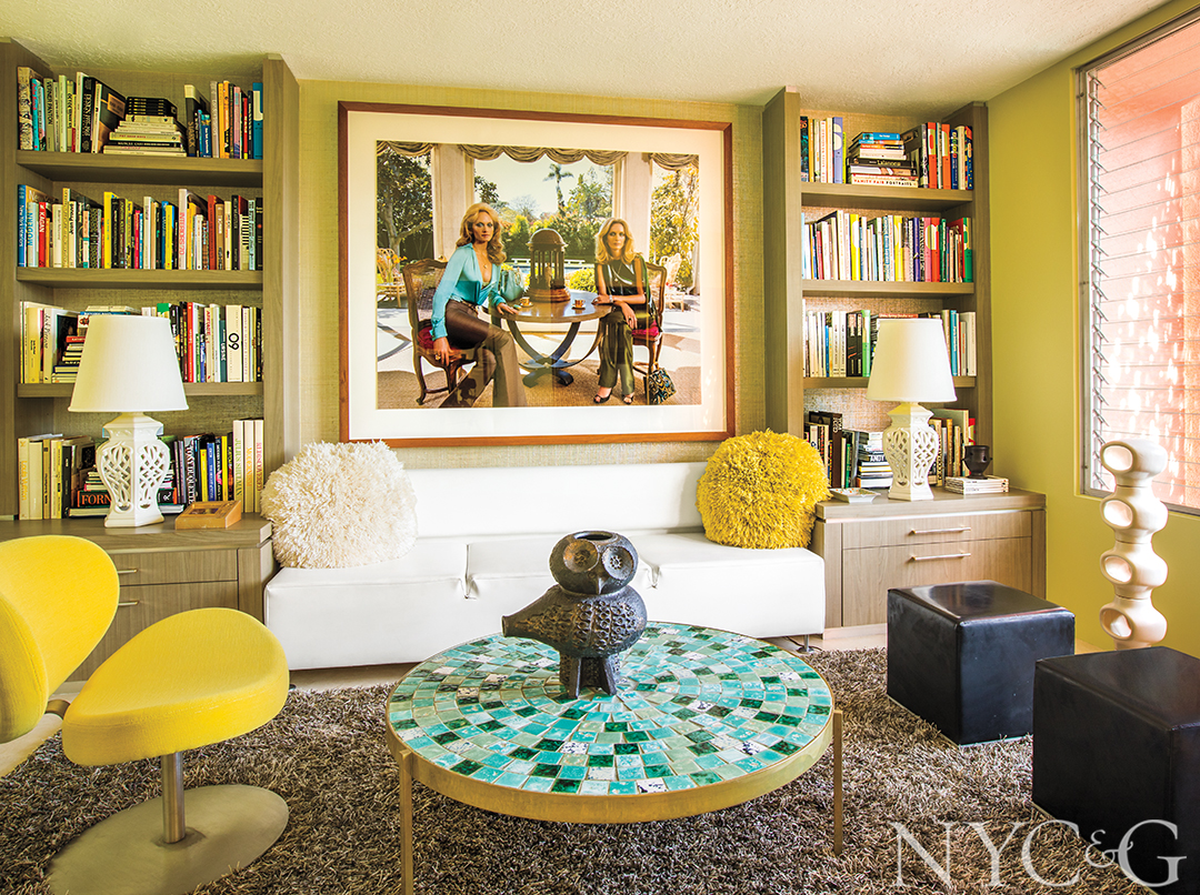 living room with earthy and natural tones.