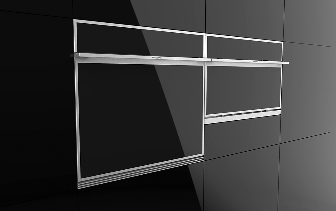 minimalist, contemporary oven