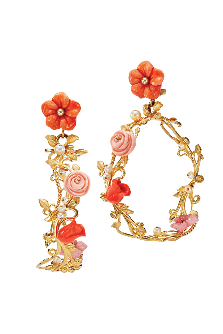 rose flower hoops