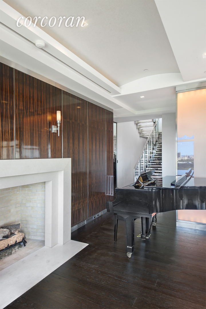 Fireplace in the Ritz Carlton Penthouse