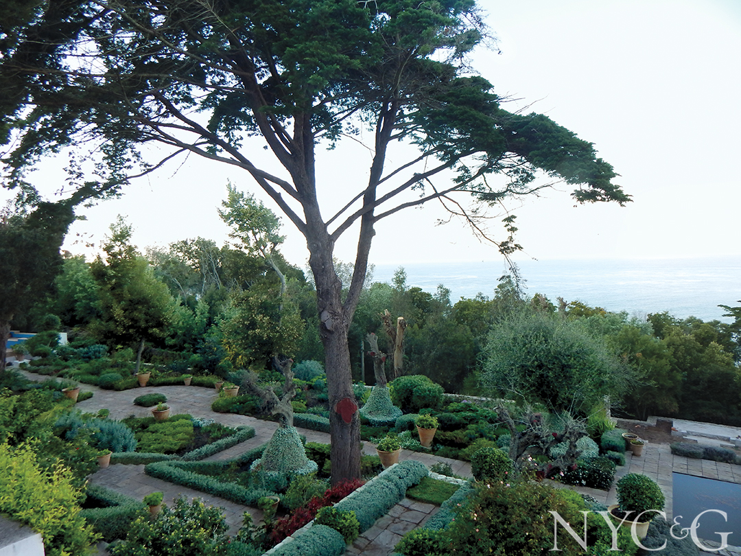 beautifully landscaped garden.