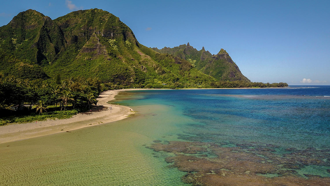Beach at Craig T Nelson's Kauai home
