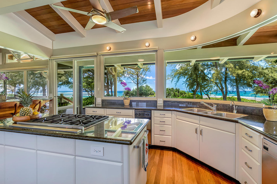 Kitchen at Craig T Nelson's Kauai home