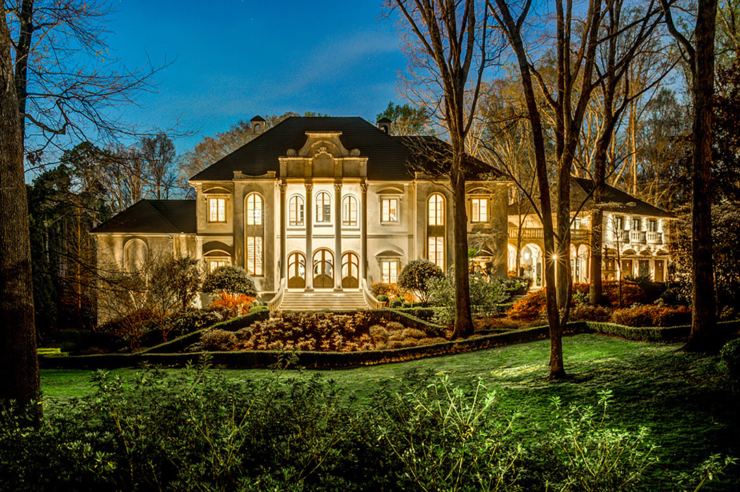 Exterior Shot of Cardi B and Offset's new Atlanta Mansion