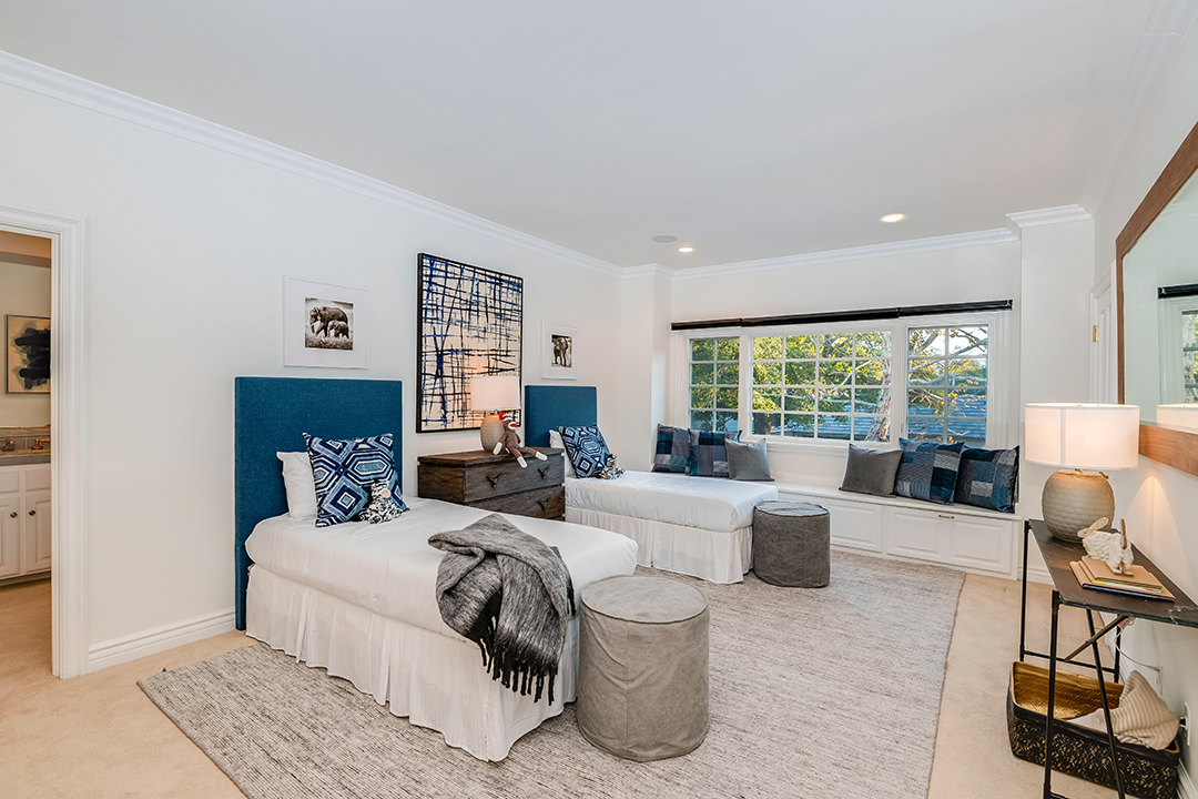 Kids bedrooms at a a Criminal Minds star's Toluca Lake Home
