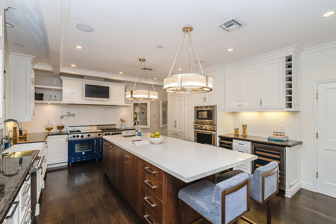 Kitchen at a a Criminal Minds star's Toluca Lake Home