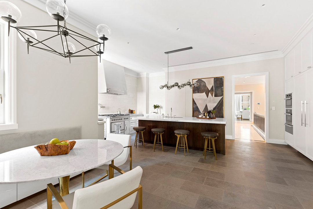 Kitchen in Gloria Vanderbilt's Former Upper East Side Home