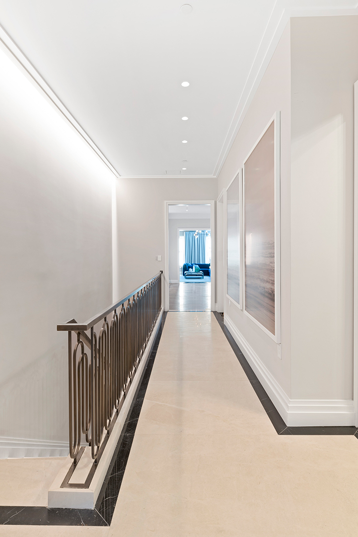 Hallway in Gloria Vanderbilt's Former Upper East Side Home