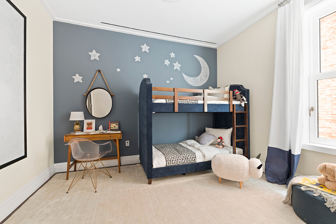 Kids room in Gloria Vanderbilt's Former Upper East Side Home