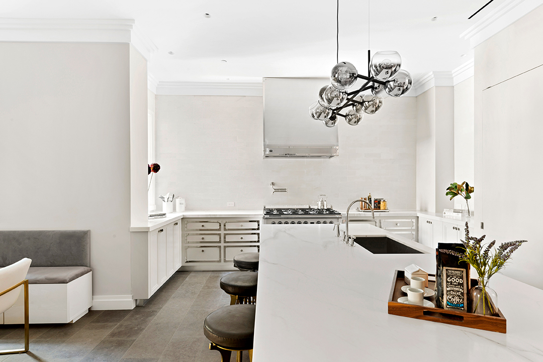 Kitchen in Gloria Vanderbilt's Former Upper East Side Home