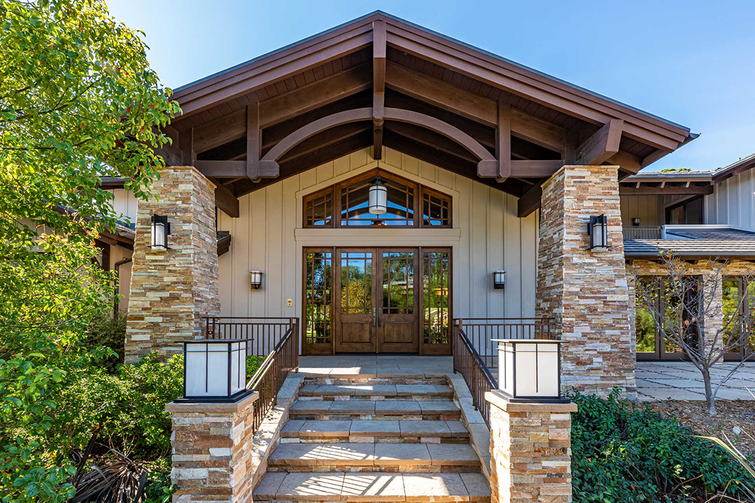 Front door of a Star Wars-themed mansion