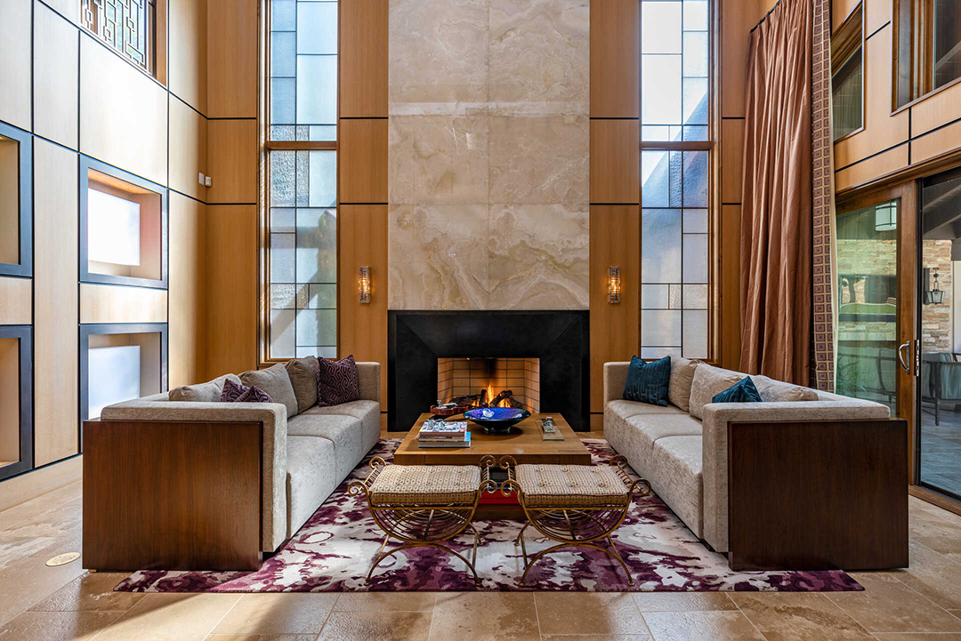 Fireplace at a Star Wars-themed mansion