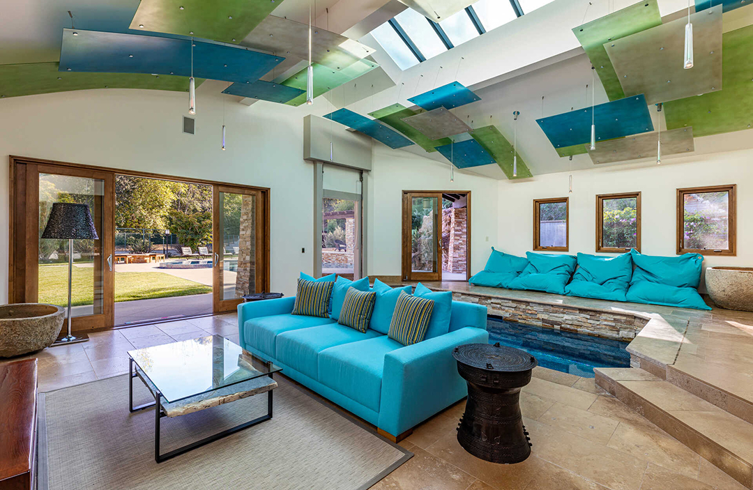 Living room in a Star Wars-themed mansion