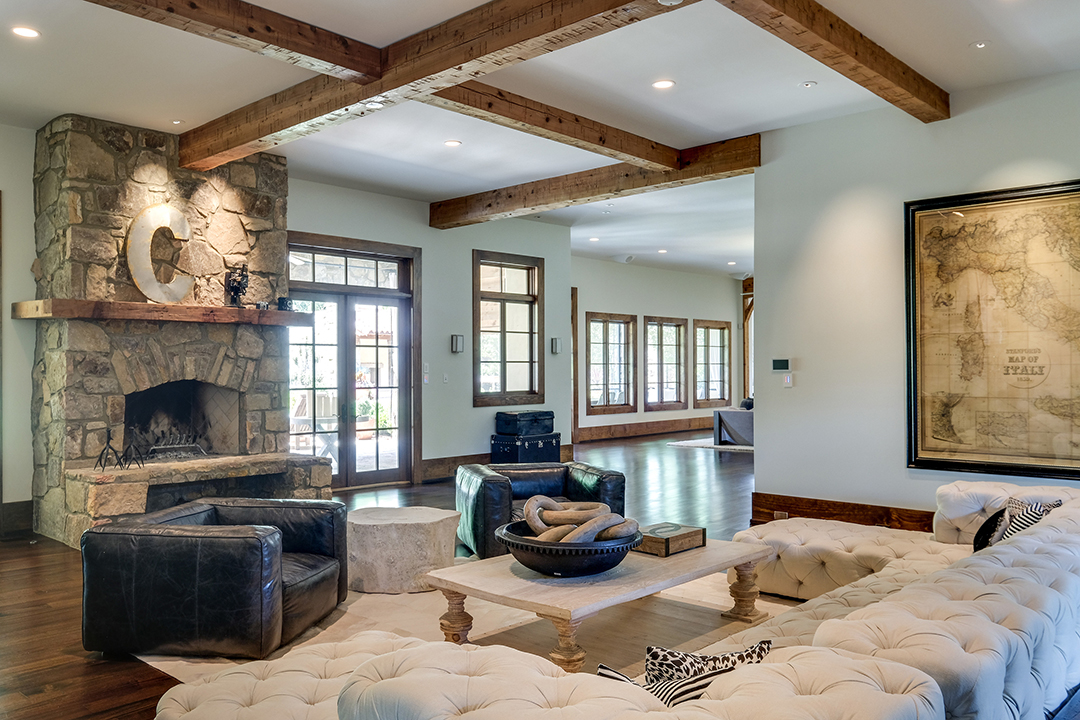 Family room in Kristin Cavallari's Nashville mansion