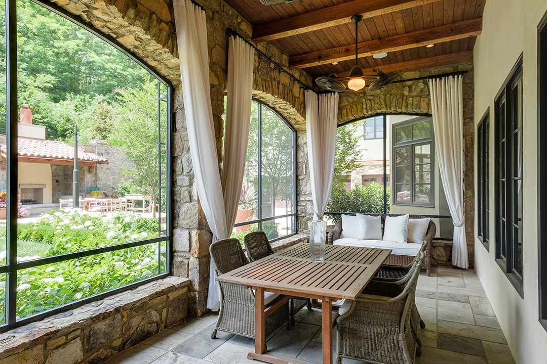 Porch at Kristin Cavallari's Nashville mansion