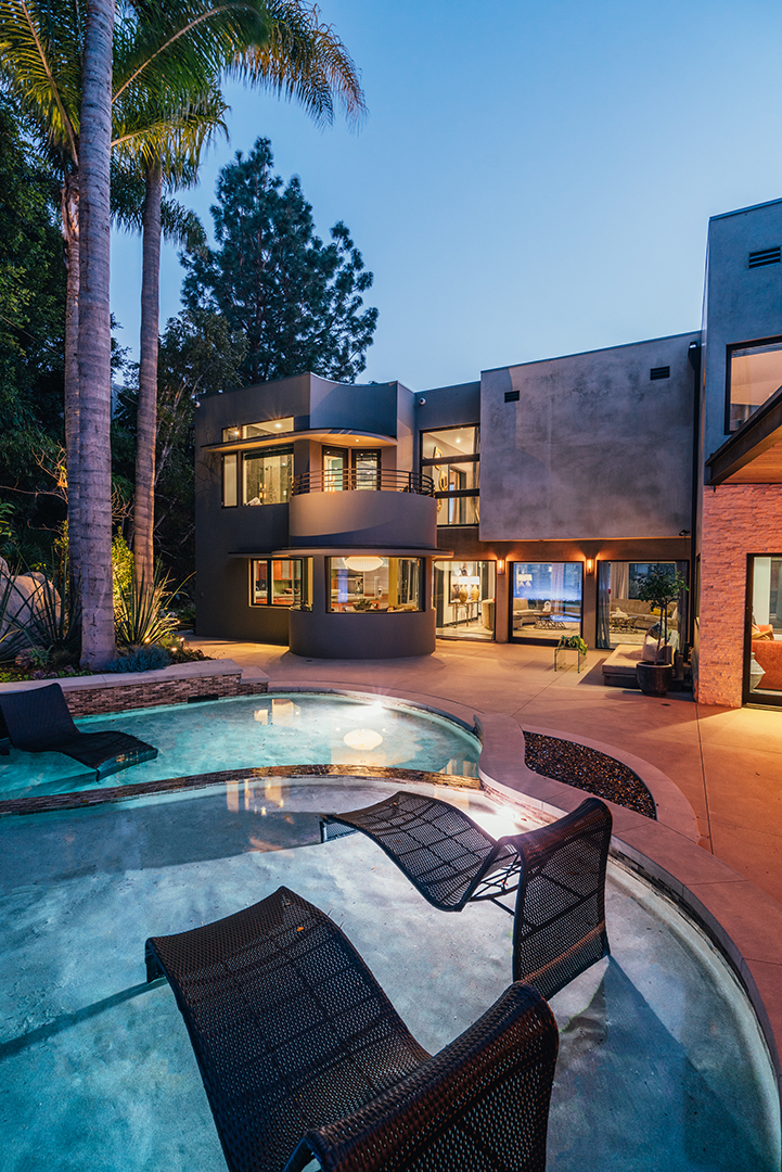 Adam Lambert Hollywood Hills Home Exterior Pool