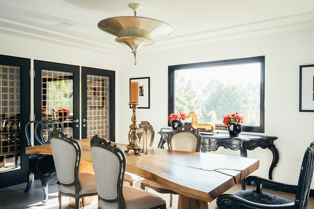 Adam Lambert Hollywood Hills Home Dining Room