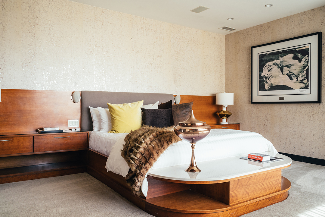 Adam Lambert Hollywood Hills Home Master Bedroom Bed