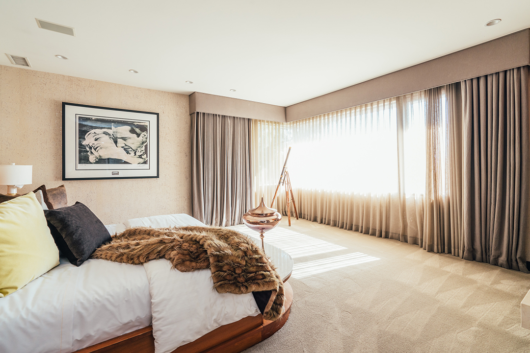 Adam Lambert Hollywood Hills Home Master Bedroom