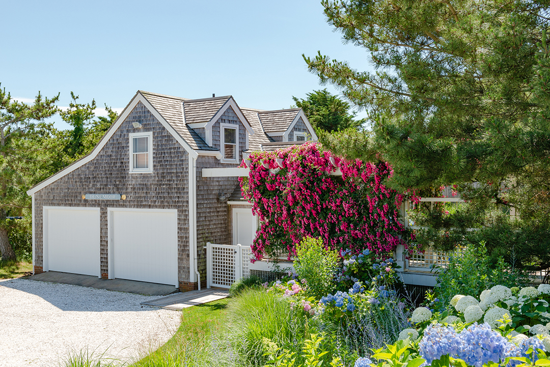 Beachfront Nantucket Estate Side Exterior