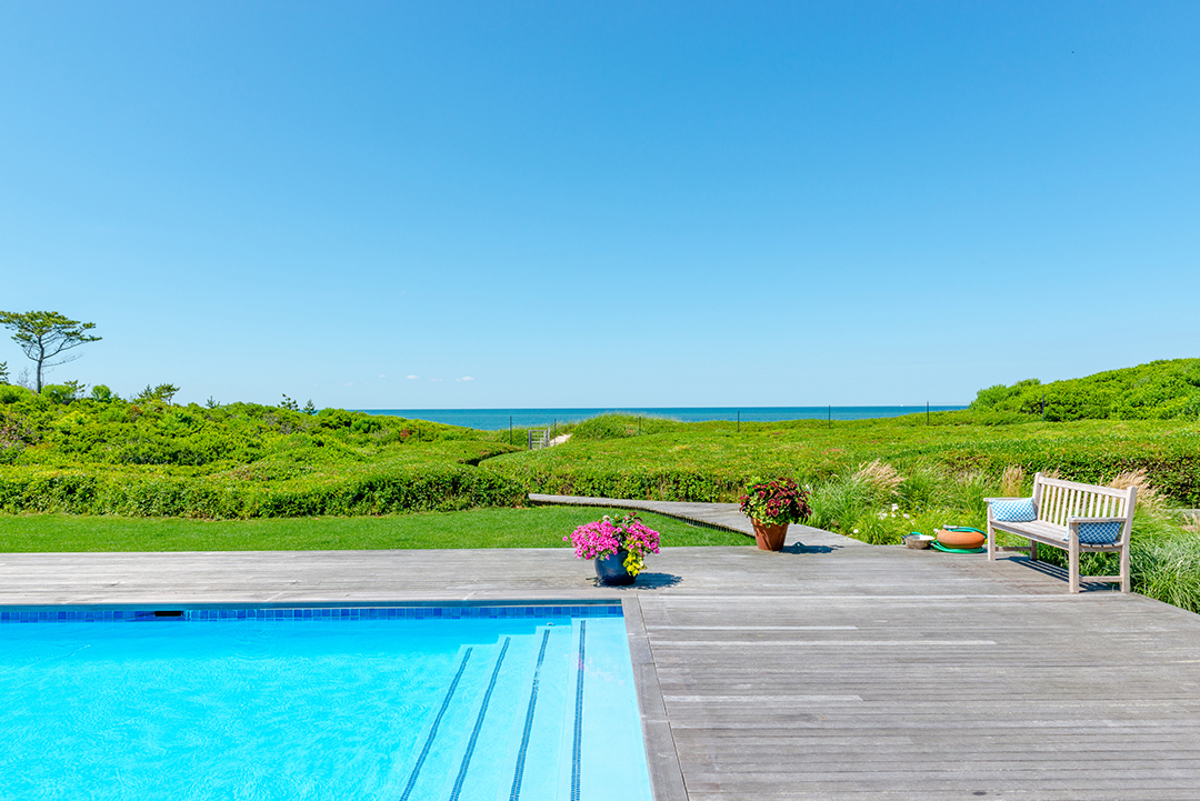 Beachfront Nantucket Estate Pool and Beach Path
